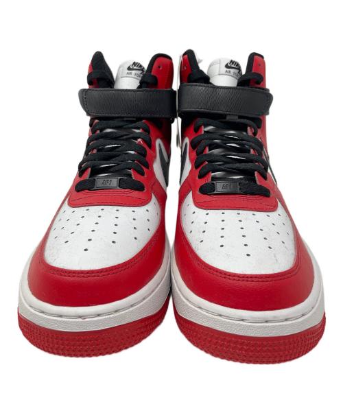 NIKE（ナイキ）NIKE (ナイキ) ハイカットスニーカー BY YOU AIR FORCE 1 HIGH（バイ ユー エア フォース 1 ハイ） レッド×ホワイト サイズ:28.5cm 未使用品の古着・服飾アイテム