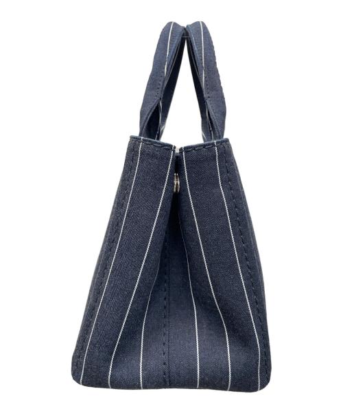 PRADA（プラダ）PRADA (プラダ) 2WAYバッグ トートバッグ DENIM RIGHE（デニム リッジ） サイズ:実寸サイズにてご確認ください。の古着・服飾アイテム