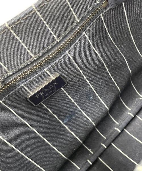 PRADA（プラダ）PRADA (プラダ) 2WAYバッグ トートバッグ DENIM RIGHE（デニム リッジ） サイズ:実寸サイズにてご確認ください。の古着・服飾アイテム