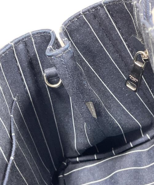 PRADA（プラダ）PRADA (プラダ) 2WAYバッグ トートバッグ DENIM RIGHE（デニム リッジ） サイズ:実寸サイズにてご確認ください。の古着・服飾アイテム
