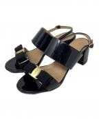 Salvatore Ferragamoサルヴァトーレ フェラガモ）の古着「パンプス リボン」｜ブラック
