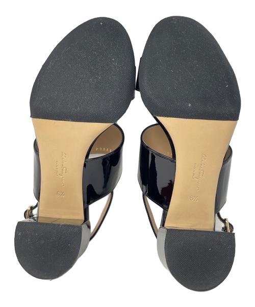 Salvatore Ferragamo（サルヴァトーレ フェラガモ）Salvatore Ferragamo (サルヴァトーレ フェラガモ) パンプス リボン ブラック サイズ:6 1/2の古着・服飾アイテム