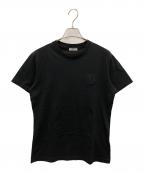 MONCLERモンクレール）の古着「ロゴワッペン 半袖クルーネックTシャツ」｜ブラック