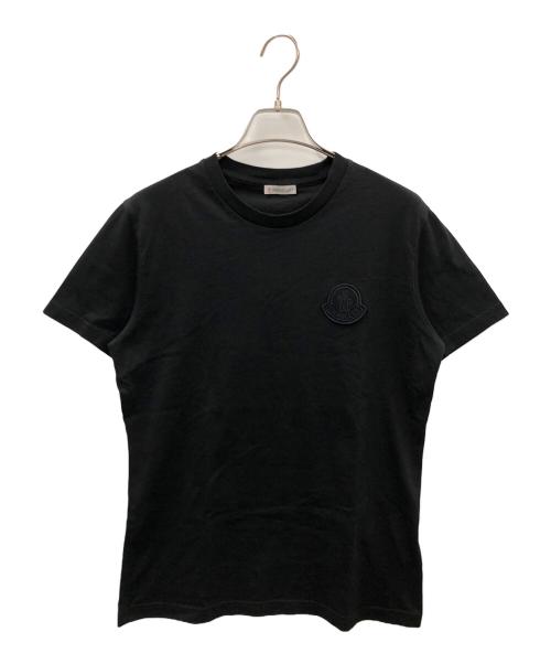 MONCLER（モンクレール）MONCLER (モンクレール) ロゴワッペン 半袖クルーネックTシャツ ブラック サイズ:Sの古着・服飾アイテム
