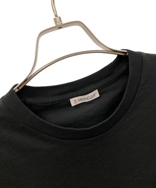 MONCLER（モンクレール）MONCLER (モンクレール) ロゴワッペン 半袖クルーネックTシャツ ブラック サイズ:Sの古着・服飾アイテム