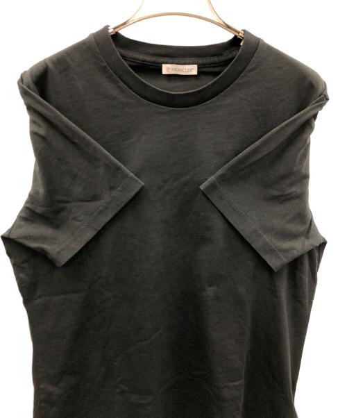 MONCLER（モンクレール）MONCLER (モンクレール) ロゴワッペン 半袖クルーネックTシャツ ブラック サイズ:Sの古着・服飾アイテム