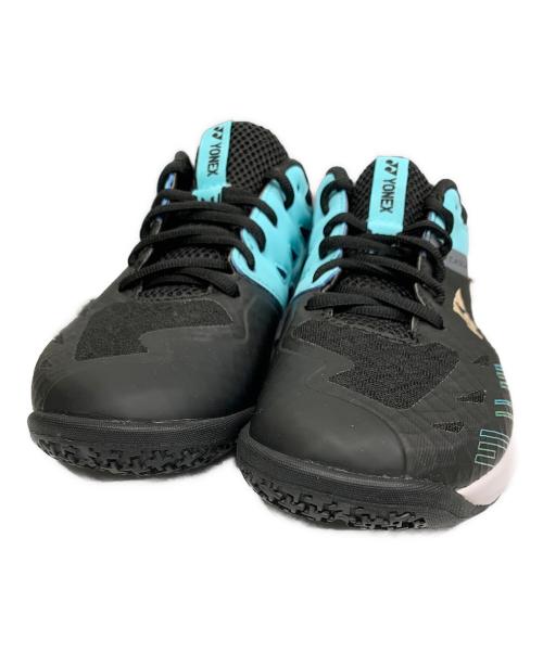 YONEX（ヨネックス）YONEX (ヨネックス) シューズ パワークッションカスケードアクセルワイド ブラック×ブルー サイズ:24cmの古着・服飾アイテム