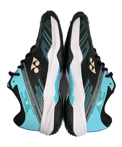 YONEX（ヨネックス）YONEX (ヨネックス) シューズ パワークッションカスケードアクセルワイド ブラック×ブルー サイズ:24cmの古着・服飾アイテム
