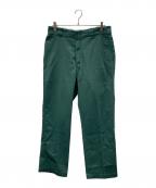 Dickiesディッキーズ）の古着「ワークパンツ Eliteホック・YKK USA45ジップ」｜グリーン
