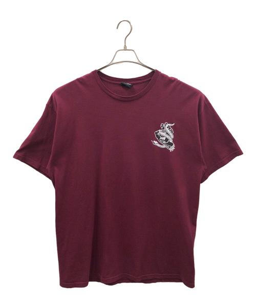 NHS（エヌエイチエス）NHS (エヌエイチエス) SANTA CRUZ (サンタクルーズ) Tシャツ ワインレッド サイズ:実寸サイズにてご確認ください。の古着・服飾アイテム