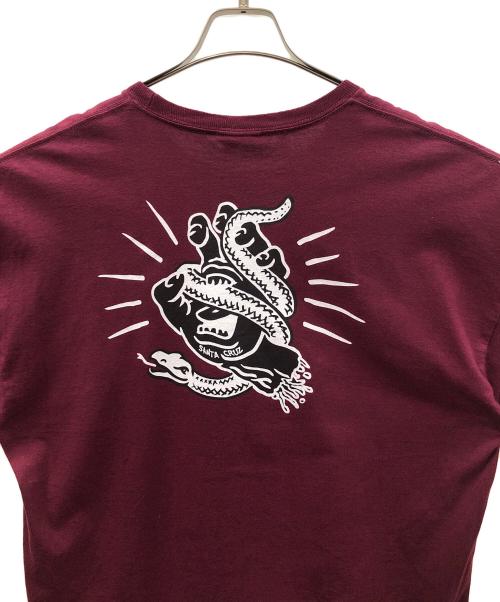 NHS（エヌエイチエス）NHS (エヌエイチエス) SANTA CRUZ (サンタクルーズ) Tシャツ ワインレッド サイズ:実寸サイズにてご確認ください。の古着・服飾アイテム