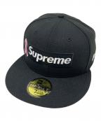 New Era×SUPREMEニューエラ×シュプリーム）の古着「キャップ ピンクリボン」｜ブラック