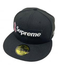 New Era×SUPREME（ニューエラ×シュプリーム）の古着「キャップ ピンクリボン」｜ブラック