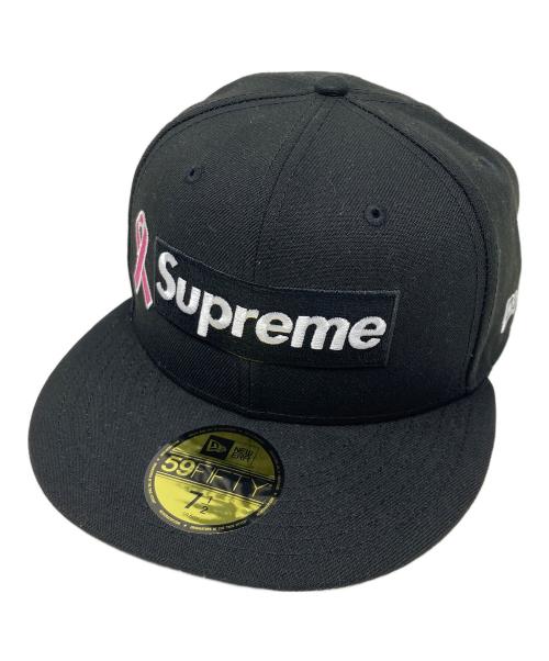 New Era（ニューエラ）New Era (ニューエラ) SUPREME (シュプリーム) キャップ ピンクリボン ブラック サイズ:7 1/2の古着・服飾アイテム