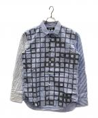 COMME des GARCONS HOMME DEUXコムデギャルソン オム ドゥ）の古着「長袖シャツ」｜ブルー