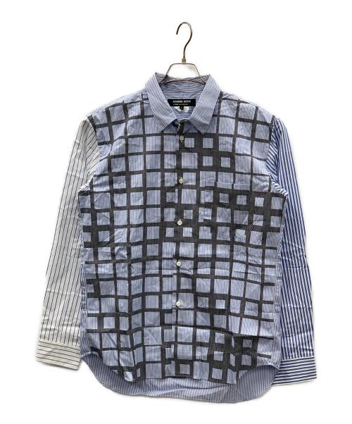 COMME des GARCONS HOMME DEUX（コムデギャルソン オム ドゥ）COMME des GARCONS HOMME DEUX (コムデギャルソン オム ドゥ) 長袖シャツ ブルー サイズ:Lの古着・服飾アイテム