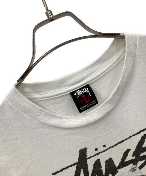 stussy（ステューシー）stussy (ステューシー) APPLEBUM (アップルバム) 半袖カットソー ホワイト サイズ:Lの古着・服飾アイテム