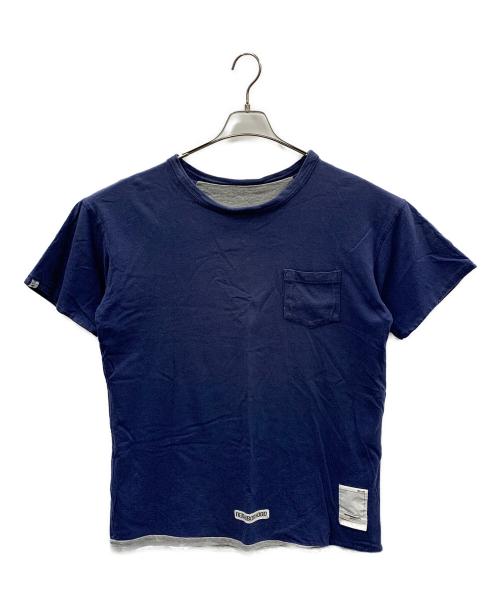 NEIGHBORHOOD（ネイバーフッド）NEIGHBORHOOD (ネイバーフッド) 半袖カットソー グレー×ブルー サイズ:Lの古着・服飾アイテム