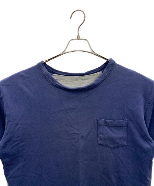 NEIGHBORHOOD（ネイバーフッド）NEIGHBORHOOD (ネイバーフッド) 半袖カットソー グレー×ブルー サイズ:Lの古着・服飾アイテム