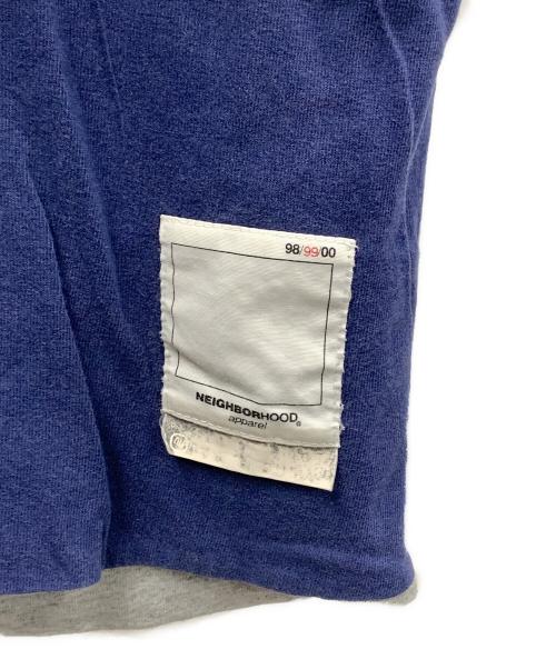 NEIGHBORHOOD（ネイバーフッド）NEIGHBORHOOD (ネイバーフッド) 半袖カットソー グレー×ブルー サイズ:Lの古着・服飾アイテム