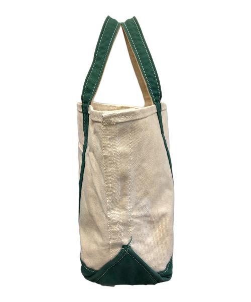 L.L.Bean（エルエルビーン）L.L.Bean (エルエルビーン) キャンバストートバッグ BOAT AND TOTE（ボート アンド トート） ベージュ×グリーン サイズ:実寸サイズにてご確認ください。の古着・服飾アイテム