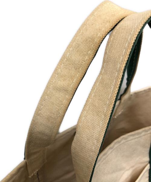 L.L.Bean（エルエルビーン）L.L.Bean (エルエルビーン) キャンバストートバッグ BOAT AND TOTE（ボート アンド トート） ベージュ×グリーン サイズ:実寸サイズにてご確認ください。の古着・服飾アイテム