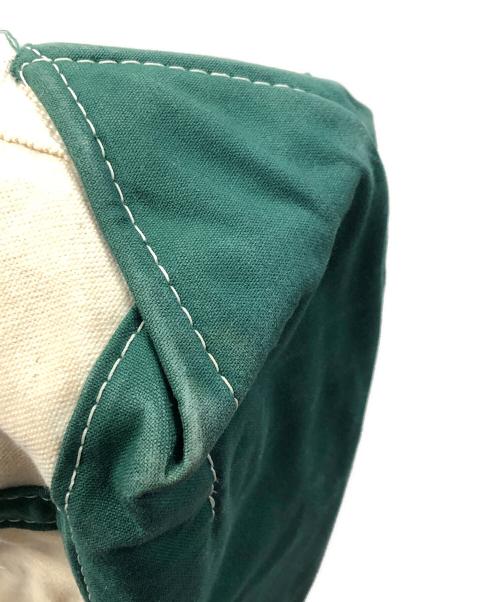 L.L.Bean（エルエルビーン）L.L.Bean (エルエルビーン) キャンバストートバッグ BOAT AND TOTE（ボート アンド トート） ベージュ×グリーン サイズ:実寸サイズにてご確認ください。の古着・服飾アイテム