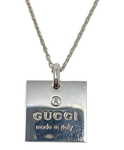 GUCCI（グッチ）GUCCI (グッチ) プレートネックレス サイズ:実寸サイズにてご確認ください。の古着・服飾アイテム