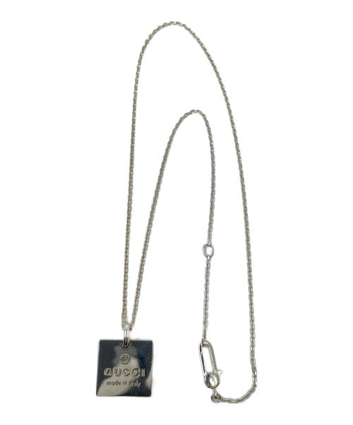 GUCCI（グッチ）GUCCI (グッチ) プレートネックレス サイズ:実寸サイズにてご確認ください。の古着・服飾アイテム