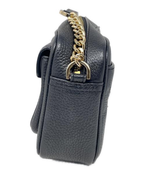 MICHAEL KORS（マイケル・コース）MICHAEL KORS (マイケル・コース) レザーショルダーバッグ ブラック サイズ:実寸サイズにてご確認ください。の古着・服飾アイテム