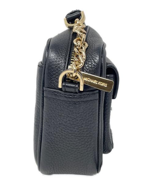 MICHAEL KORS（マイケル・コース）MICHAEL KORS (マイケル・コース) レザーショルダーバッグ ブラック サイズ:実寸サイズにてご確認ください。の古着・服飾アイテム