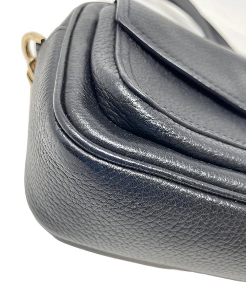 MICHAEL KORS（マイケル・コース）MICHAEL KORS (マイケル・コース) レザーショルダーバッグ ブラック サイズ:実寸サイズにてご確認ください。の古着・服飾アイテム