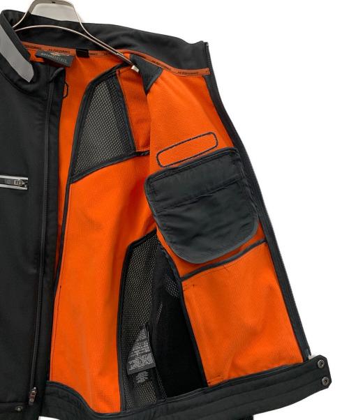 HARLEY-DAVIDSON（ハーレーダビッドソン）HARLEY-DAVIDSON (ハーレーダビッドソン) ライダースジャケット パフォーマンス ソフトシェル＆メッシュ ジャケット ブラック サイズ:Lの古着・服飾アイテム
