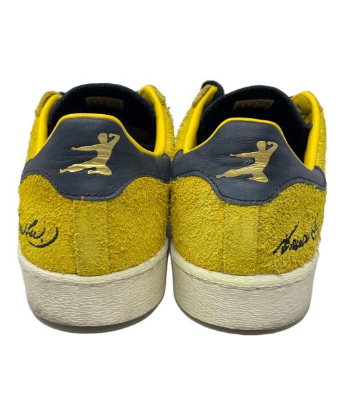 adidas（アディダス）adidas (アディダス) スニーカー Jabbar Lo x Bruce Lee Shoes（ジャバー ローｘブルース・リー） イエロー×ブラック サイズ:26.5cmの古着・服飾アイテム