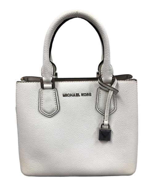 MICHAEL KORS（マイケル・コース）MICHAEL KORS (マイケル・コース) 2WAYバッグ ハンドバッグ ショルダーバッグ ADELE MD MESSENGER（アデル ミディアム メッセンジャー） ホワイト サイズ:実寸サイズにてご確認ください。の古着・服飾アイテム