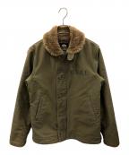 ALPHA INDUSTRIESアルファインダストリーズ）の古着「N-1 デッキジャケット」｜オリーブ