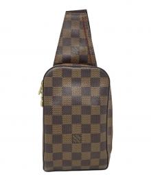 LOUIS VUITTON（ルイ ヴィトン）の古着「ボディーバッグ ダミエ ジェロニモス」｜ブラウン