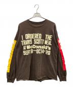 cactus jack×Travis Scottカクタス・ジャック×トラヴィススコット）の古着「長袖シャツ」｜ブラウン
