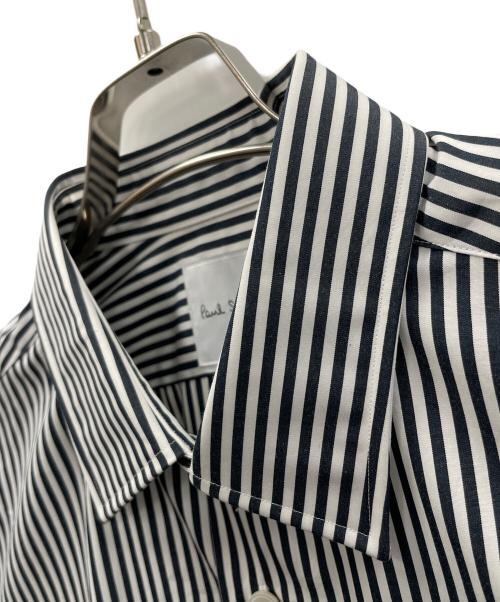 PAUL SMITH（ポールスミス）PAUL SMITH (ポールスミス) ロンドンストライプシャツ ネイビー×ホワイト サイズ:LARGEの古着・服飾アイテム