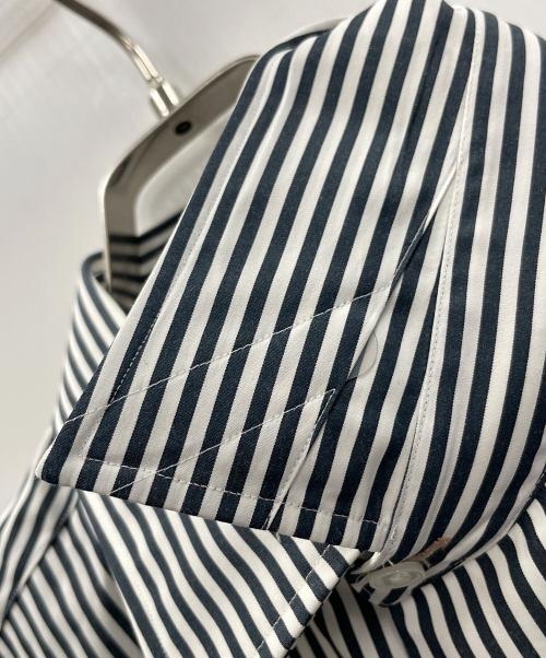 PAUL SMITH（ポールスミス）PAUL SMITH (ポールスミス) ロンドンストライプシャツ ネイビー×ホワイト サイズ:LARGEの古着・服飾アイテム