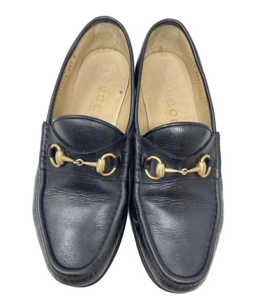 GUCCI（グッチ）GUCCI (グッチ) ホースビットローファー ブラック サイズ:42 1/2の古着・服飾アイテム