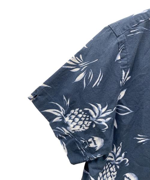 POLO RALPH LAUREN（ポロ・ラルフローレン）POLO RALPH LAUREN (ポロ・ラルフローレン) アロハシャツ パイナップル柄 ネイビー サイズ:Lの古着・服飾アイテム