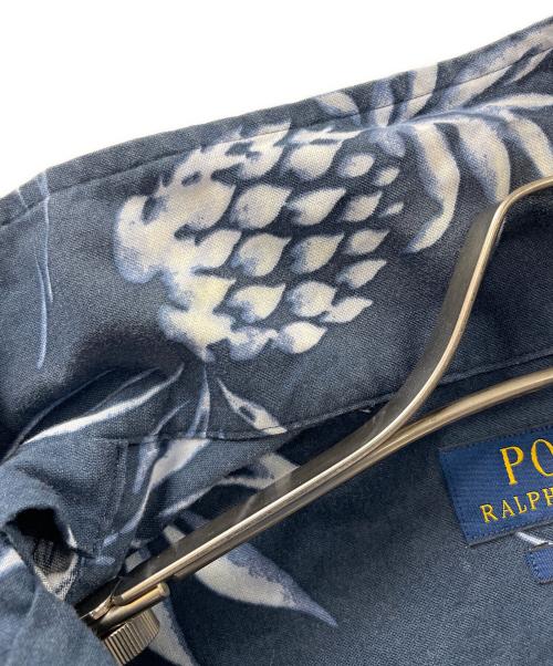POLO RALPH LAUREN（ポロ・ラルフローレン）POLO RALPH LAUREN (ポロ・ラルフローレン) アロハシャツ パイナップル柄 ネイビー サイズ:Lの古着・服飾アイテム