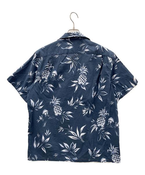 POLO RALPH LAUREN（ポロ・ラルフローレン）POLO RALPH LAUREN (ポロ・ラルフローレン) アロハシャツ パイナップル柄 ネイビー サイズ:Lの古着・服飾アイテム