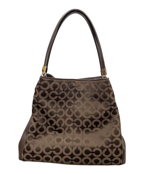 COACH（コーチ）COACH (コーチ) ハンドバッグ マディソンオブアート ブラウン サイズ:実寸サイズにてご確認ください。 未使用品の古着・服飾アイテム