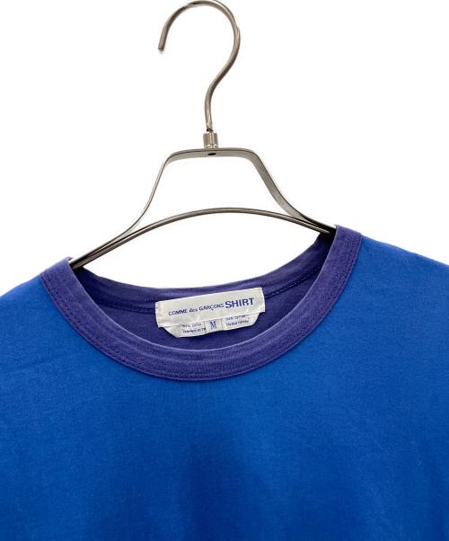 COMME des GARCONS SHIRT（コムデギャルソンシャツ）COMME des GARCONS SHIRT (コムデギャルソンシャツ) ロングスリーブカットソー ブルー×パープル サイズ:Mの古着・服飾アイテム