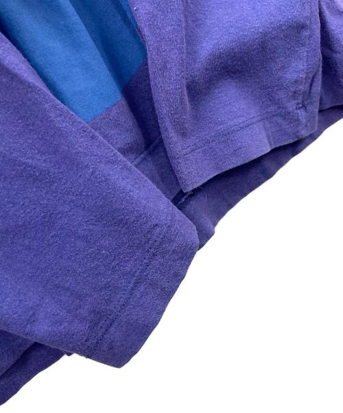 COMME des GARCONS SHIRT（コムデギャルソンシャツ）COMME des GARCONS SHIRT (コムデギャルソンシャツ) ロングスリーブカットソー ブルー×パープル サイズ:Mの古着・服飾アイテム
