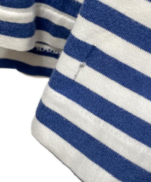 PLAY COMME des GARCONS（プレイコムデギャルソン）PLAY COMME des GARCONS (プレイコムデギャルソン) ロングスリーブカットソー ボーダー ブルー×ホワイト サイズ:Lの古着・服飾アイテム