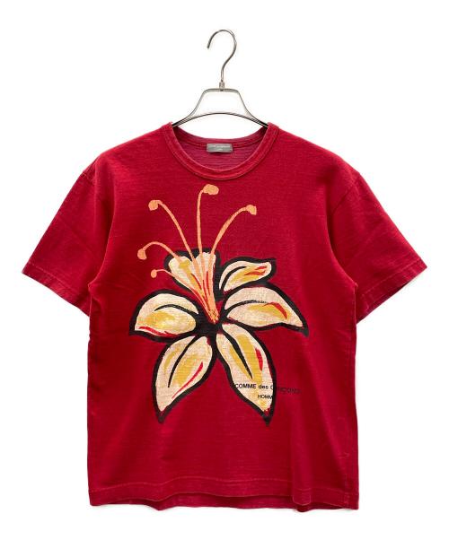 COMME des GARCONS HOMME（コムデギャルソン オム）COMME des GARCONS HOMME (コムデギャルソン オム) Tシャツ レッド サイズ:実寸サイズにてご確認ください。の古着・服飾アイテム