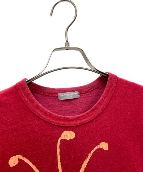 COMME des GARCONS HOMME（コムデギャルソン オム）COMME des GARCONS HOMME (コムデギャルソン オム) Tシャツ レッド サイズ:実寸サイズにてご確認ください。の古着・服飾アイテム